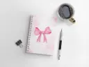 Blush Bow – A5 Spiral Notebook