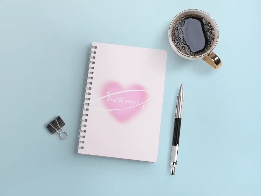 "Trust the Process" A4 Spiral Notebook 