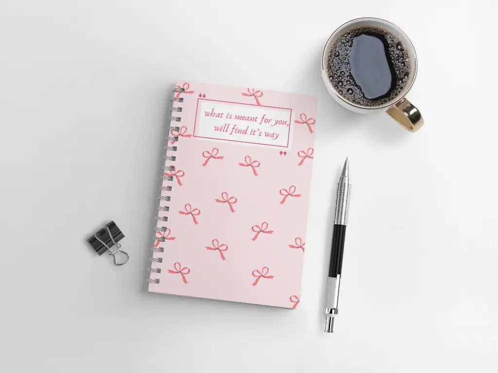 "Meant for You" Notebook A5 Spiral Notebook 