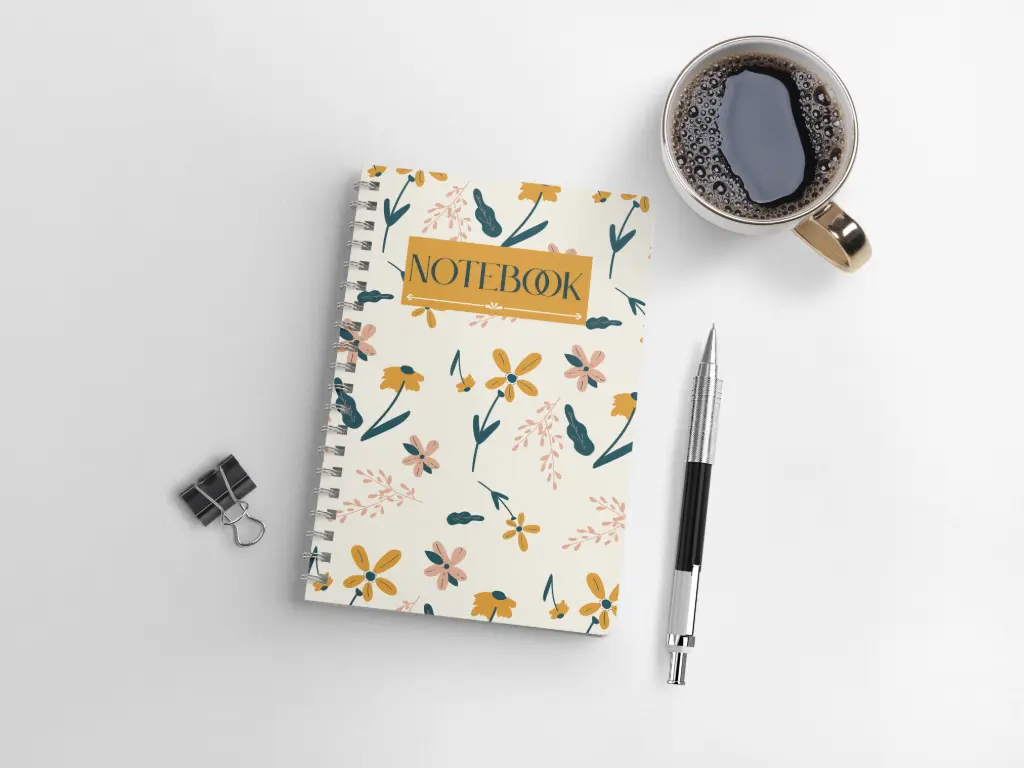 Floral Charm A5 Spiral Notebook 