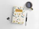 Floral Charm A5 Spiral Notebook 