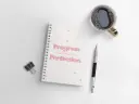 Progress is greater than perfection A5 spiral notebook