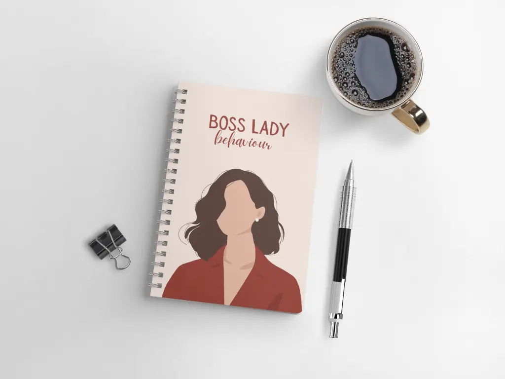 "Boss Lady Notebook" A5 spiral Notebook