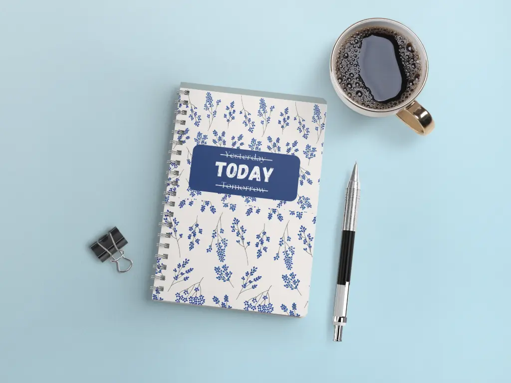 "TODAY" A4 Spiral Notebook