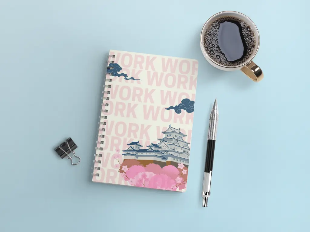 "Work Mode" A4 Spiral Notebook