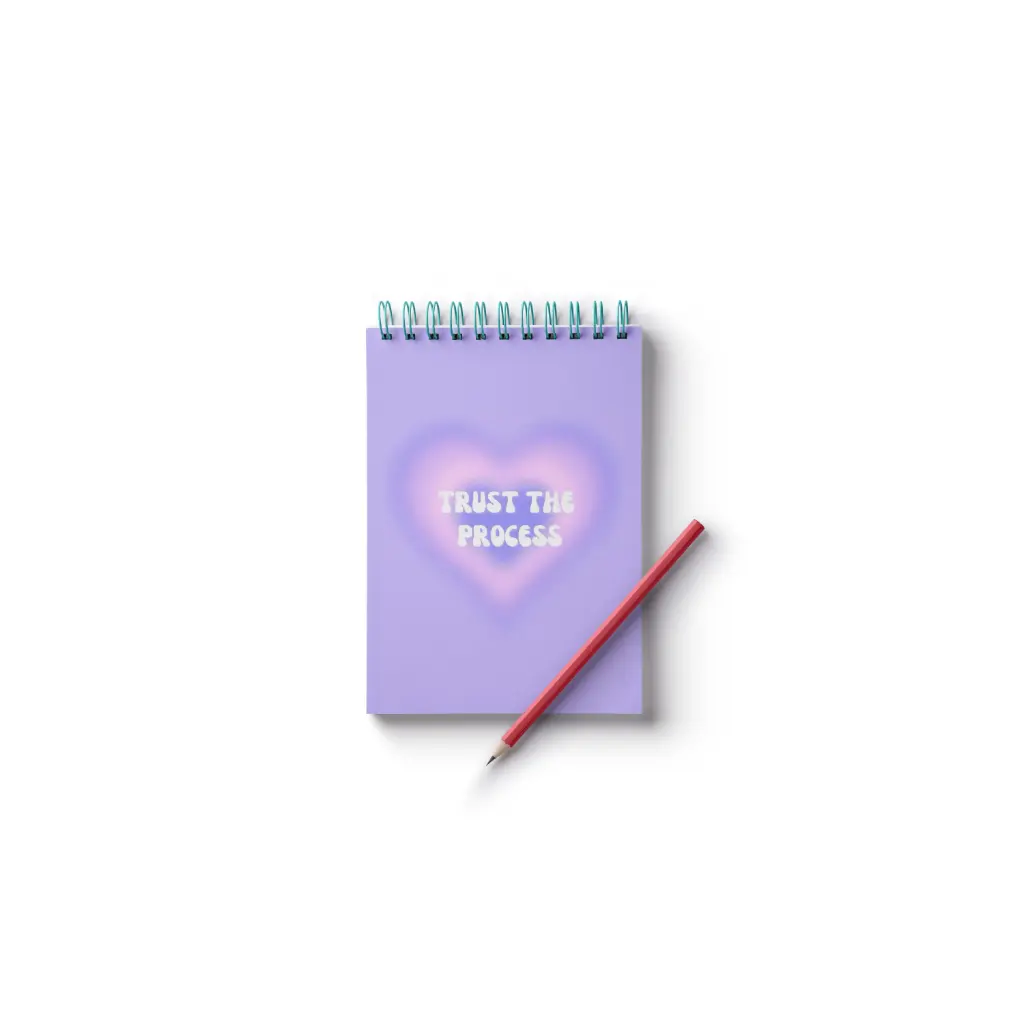💜 "Trust The Process A7 Notepad"