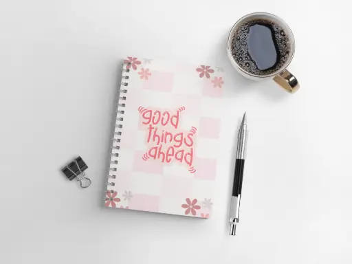 "Positivity Vibes Notebook" A5 Spiral Notebook