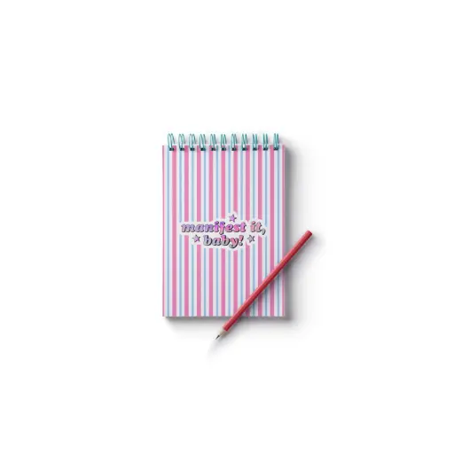 🌈 "Manifest It, Baby! A7 Notepad"
