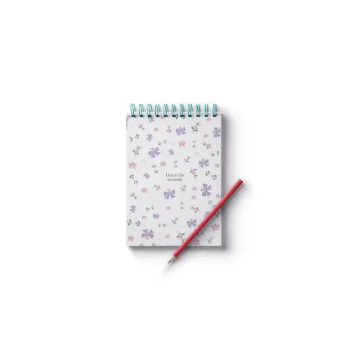 🌸 "Live in the Moment A7 Notepad"