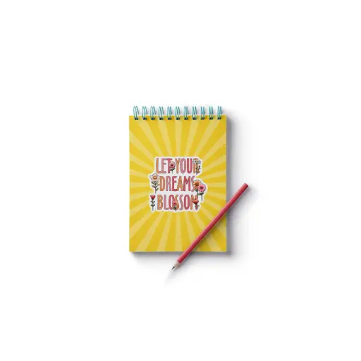 🌼 "Let Your Dreams Blossom A7 Notepad"