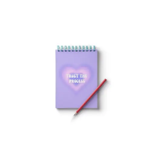 💜 "Trust The Process A7 Notepad"