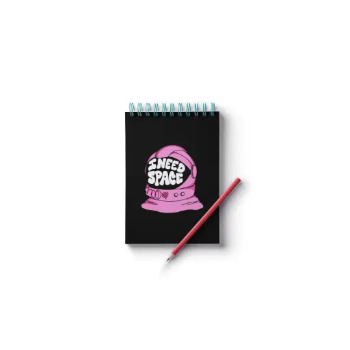 🪐 "I Need Space – A7 Cosmic Notepad"