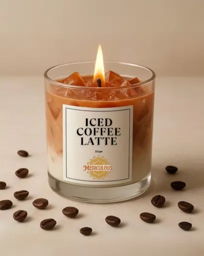 Iced Coffee Latte Candle by MEDiCULOUS ☕🕯️