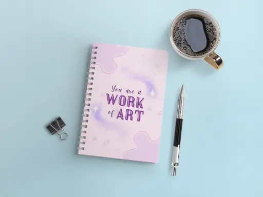 "Work of Art" A4 Spiral  Notebook