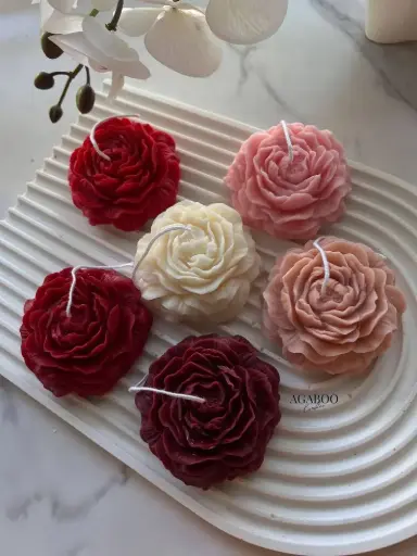 Peony Flower Candles